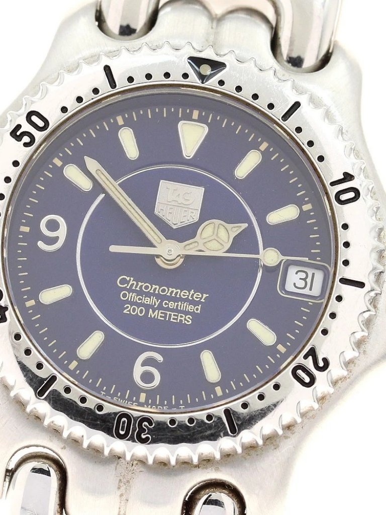 Tag Heuer SEl Wg5214P0 Date Chronometer Navy Dial Automatic Boys Watch934398